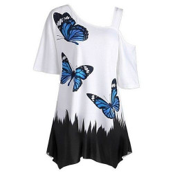 Color Block Animal Butterfly Top