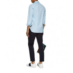 Contrast Button Shirt