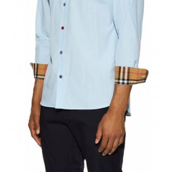 Contrast Button Shirt