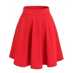 Versatile Stretchy Flared Mini Skirt