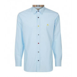 Contrast Button Shirt