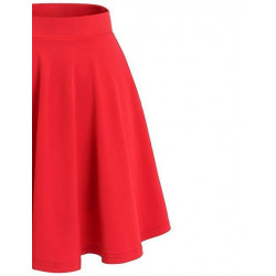 Versatile Stretchy Flared Mini Skirt