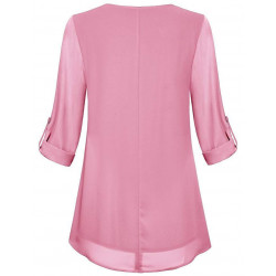 Women's Layered Chiffon Flowy Blouse