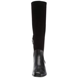 Stretch Suede Knee High Boot