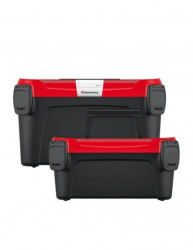 Set 2 cutii scule cu organizer, 38x23x22 cm - Img 2