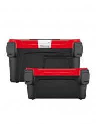 Set 2 cutii scule cu organizer, 38x23x22 cm - Img 2