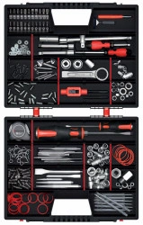 Organizator cutie scule tip valiza, dublu, Kistenberg, 49x39x13 cm, negru/rosu - Img 2