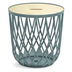 Cos multifunctional "Uniqubo", stone grey, folosit ca masuta sau taburet pentru depozitare - Img 3