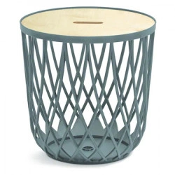 Cos multifunctional "Uniqubo", stone grey, folosit ca masuta sau taburet pentru depozitare - Img 3