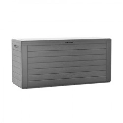 Lada depozitare, finisaj imitatie lemn - “Woodebox”, gri antracit, 280 litri, 116 x 43,8 x 55,5