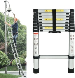 Scara Telescopica 260cm din Aluminiu Multifunctionala Inaltime Reglabila Pliabila - Img 3