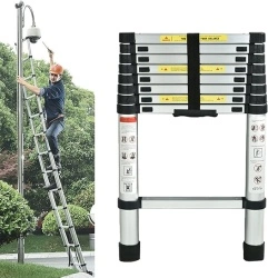 Scara Telescopica 260cm din Aluminiu Multifunctionala Inaltime Reglabila Pliabila - Img 3