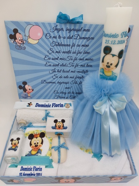 Trusou Bleu Baiat Model Cu Mickey