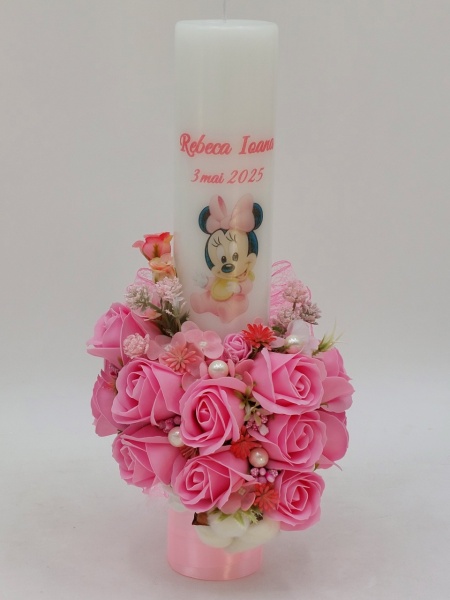 Lumanare Botez Cu Tematica Minnie Mouse