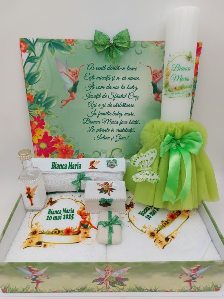 Trusou Botez Cu Clopoţica Tinkerbell Verde