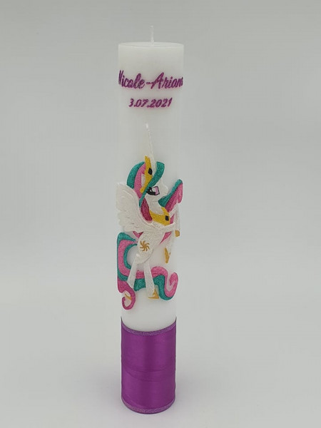 Lumanare Botez Unicorn 3D