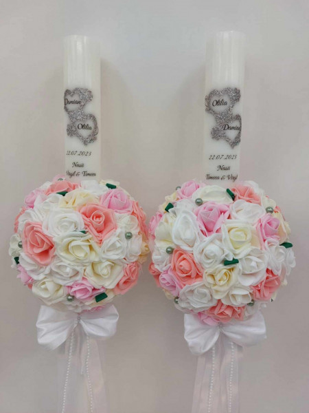 Set 2 Lumanari Nunta Mari Lungime 1M