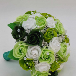 Buchet Mireasa Verde Kaki - Img 3