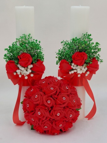 Set Cununie Rosu