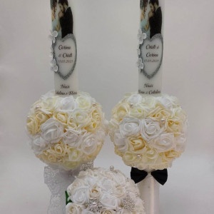set-lumanari-nunta-crem-si-buchet-mireasa-cu-brose