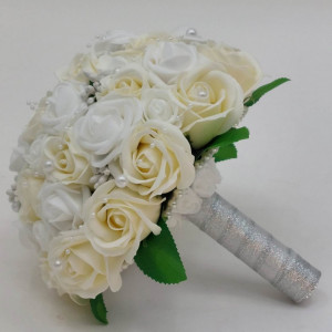 buchet-cununie-alb-crem