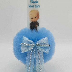 Lumanare Botez Baby Boss Bleu