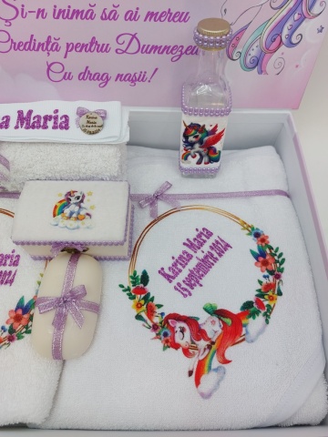 Trusou Botez Fetita Cu Unicorn Mov - Img 5