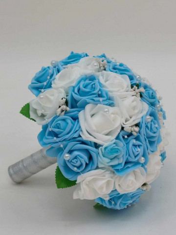 Buchet Mireasa/Nasa Bleu - Img 3