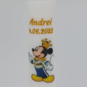 Lumanare Botez Mickey Mouse Neornata - Img 1