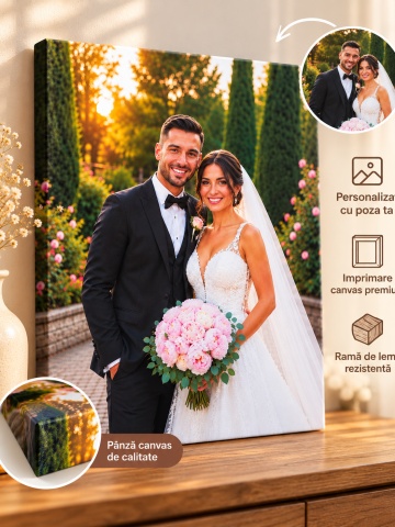 Tablou Canvas Personalizat Cu Poza De La Nunta 20x30 cm