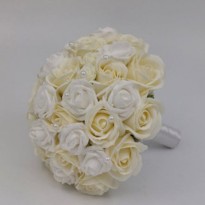 Buchet Mireasa Crem - Img 2