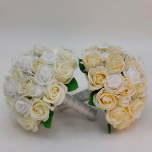 set-2-buchete-cununie-cu-flori-crem-si-albe