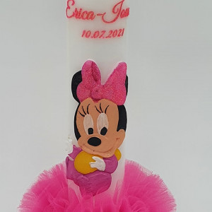 Lumanare Botez Minnie Mouse Baby 3D - Img 2