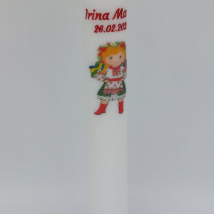 lumanare botez model traditional