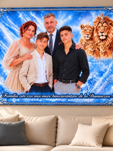 Tablou Poză De Familie Colaj Personalizat 50x70 cm