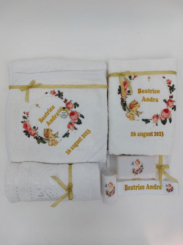 Trusou Botez Fete Roz Cu Ingeras - Img 2