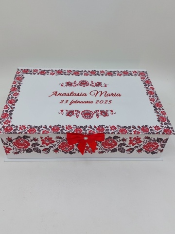 Trusou Botez Traditional Fetita Rosu - Img 6