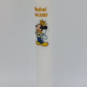 Lumanare Botez Mickey Mouse Neornata - Img 3