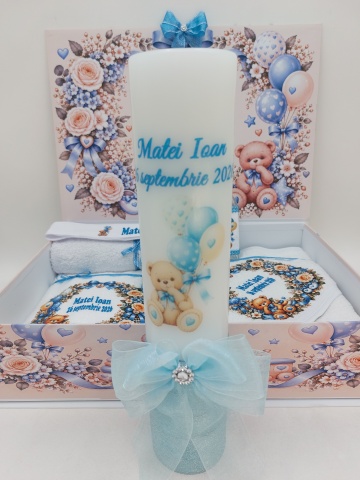Trusou Botez Crem Cu Ursulet - Img 2