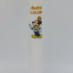 Lumanare Botez Mickey Mouse Neornata - Img 4