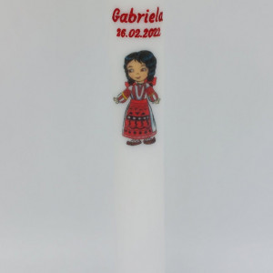 lumanare botez tarancuta simpla