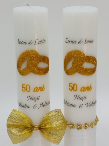 Lumanari Nunta De Aur 50 De Ani - Img 2