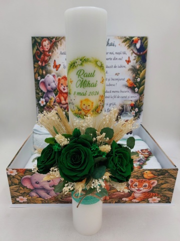 Trusou Botez Personalizat Safari Verde - Img 2