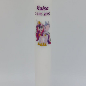 Lumanare Botez Unicorn Neornata - Img 1