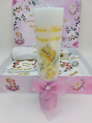Trusou Botez Fete Roz Cu Ingeras - Img 5