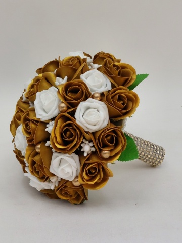 Buchet Mireasa Auriu - Img 2