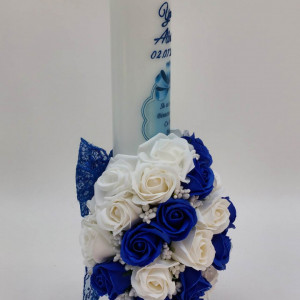 lumanare-personalizata-botez-cu-flori-de-sapun