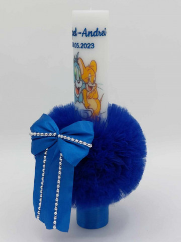 Lumanare Botez Cu Tom Si Jerry 40CM - Img 2