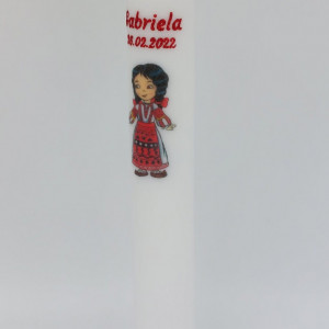 lumanare botez fetita traditional tarancuta