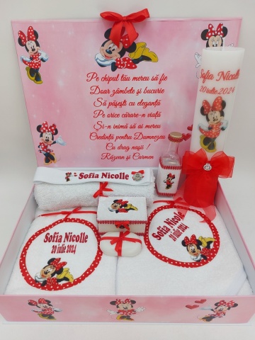 Trusou Botez Minnie Mouse Rosu - Img 1